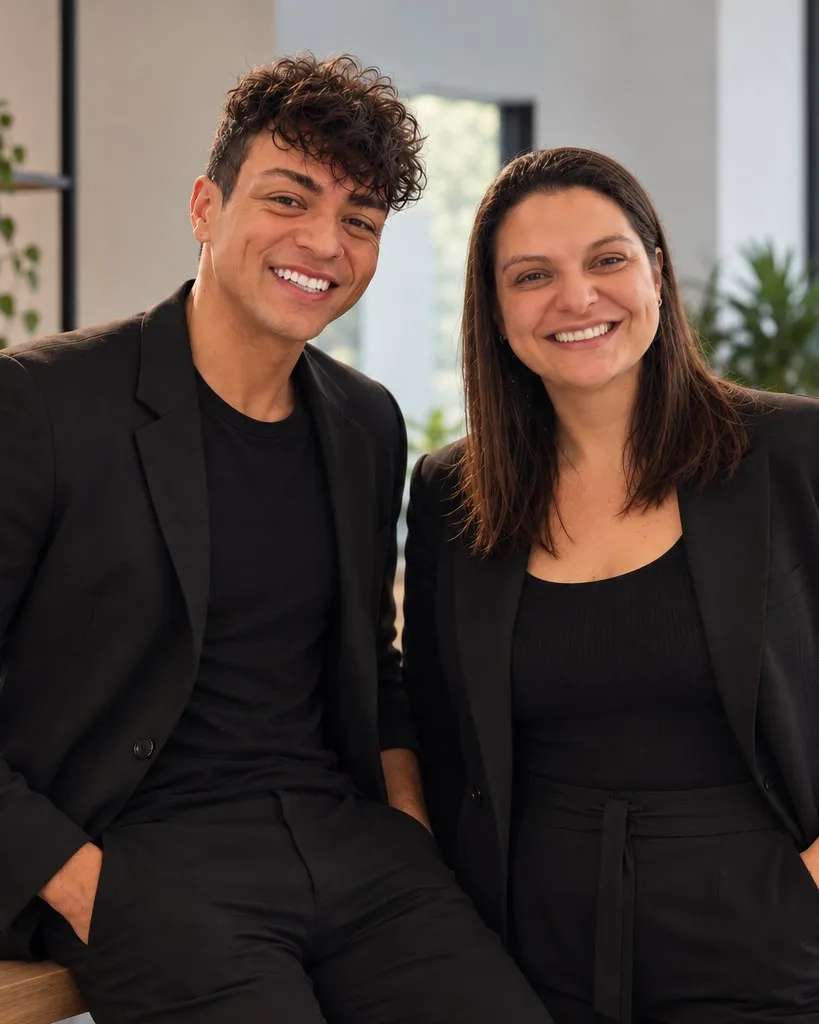 Guilherme Lacerda e Gabriela Pereira, da Luminus